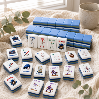 Luxury Baseball American Mahjong Set