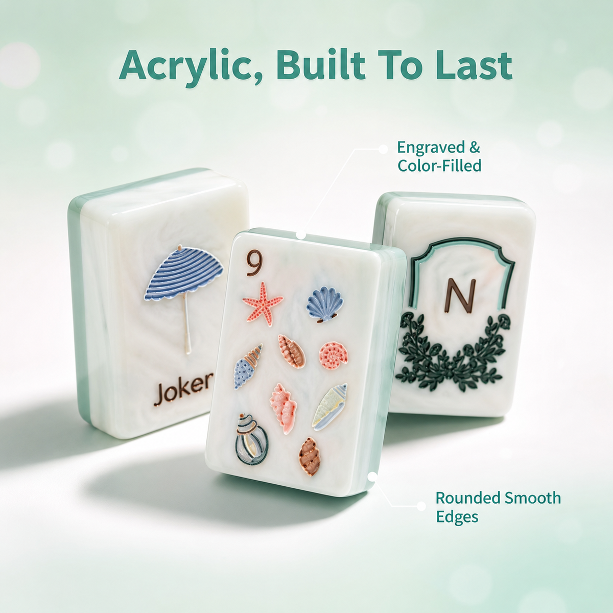 Luxury East Coast Beach Theme Mahjong Sea Life