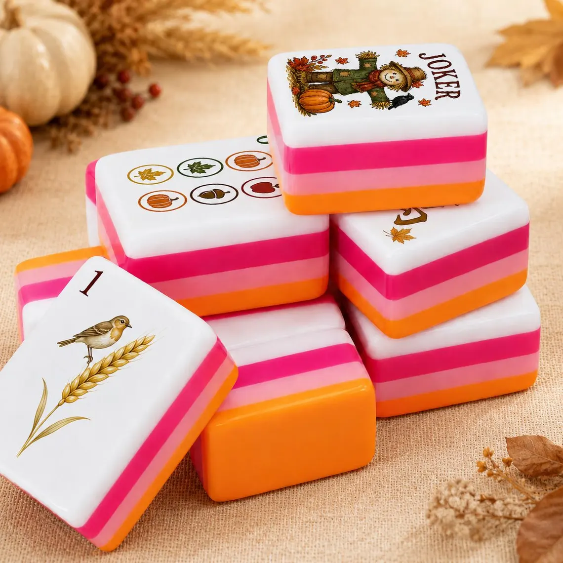 Luxury Thanksgiving Harvest American Mahjong Set