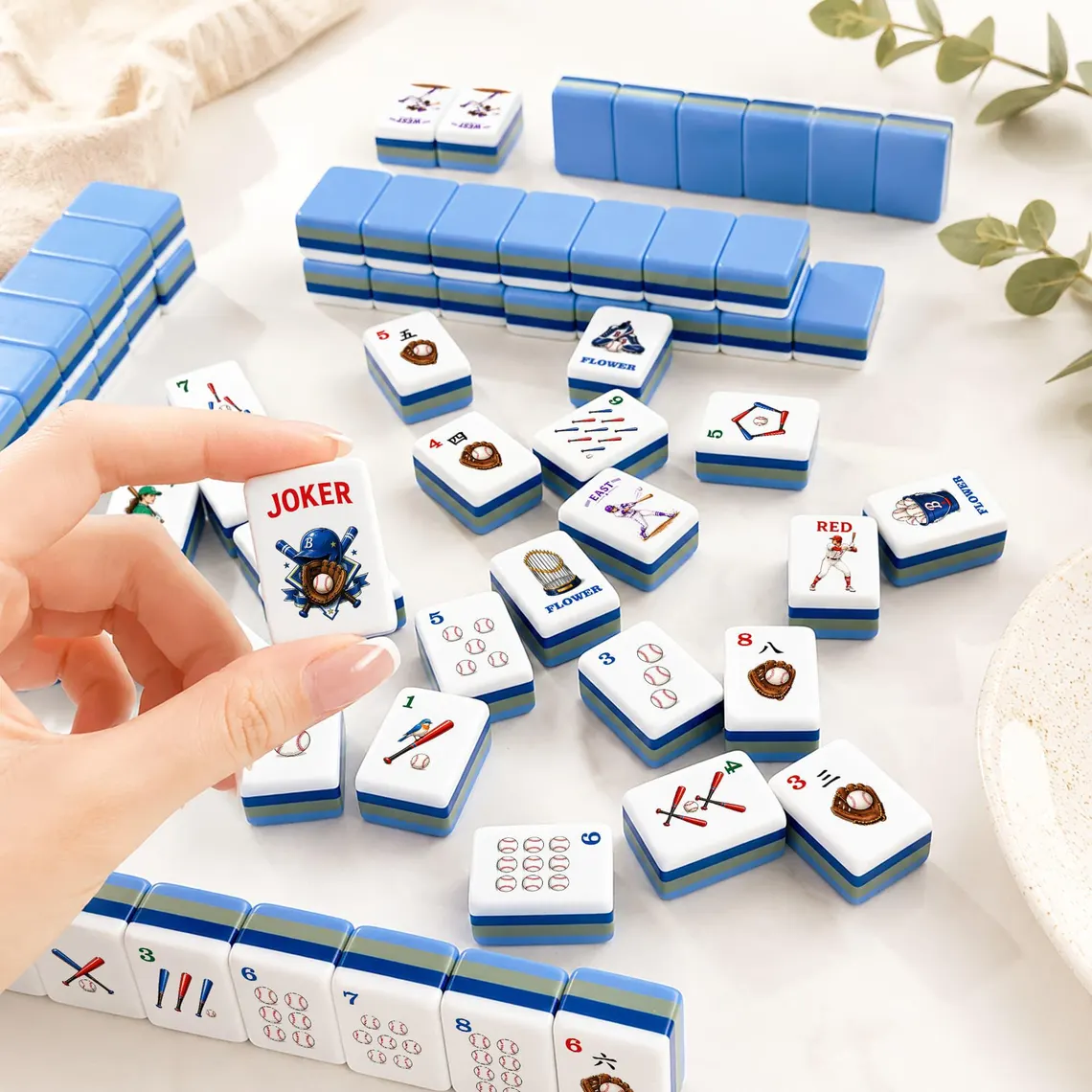 Luxury Baseball American Mahjong Set