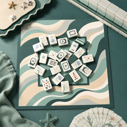 Luxury East Coast Beach Theme Mahjong Sea Life