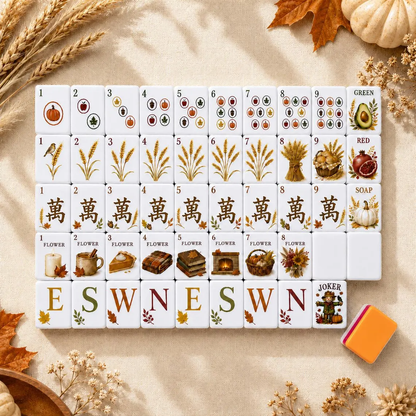 Luxury Thanksgiving Harvest American Mahjong Set