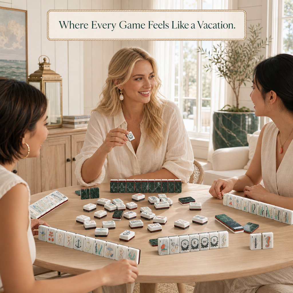 Luxury East Coast Beach Theme Mahjong Sea Life