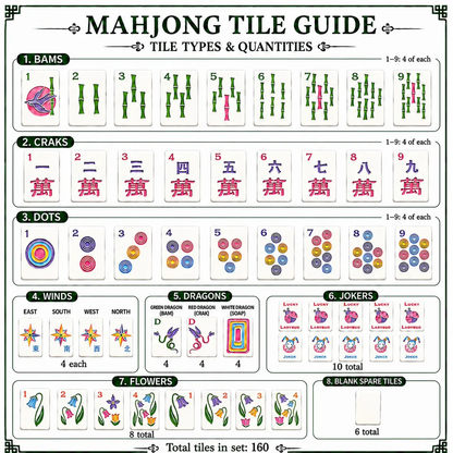 Luxury Bluebell Garden American Mahjong Set