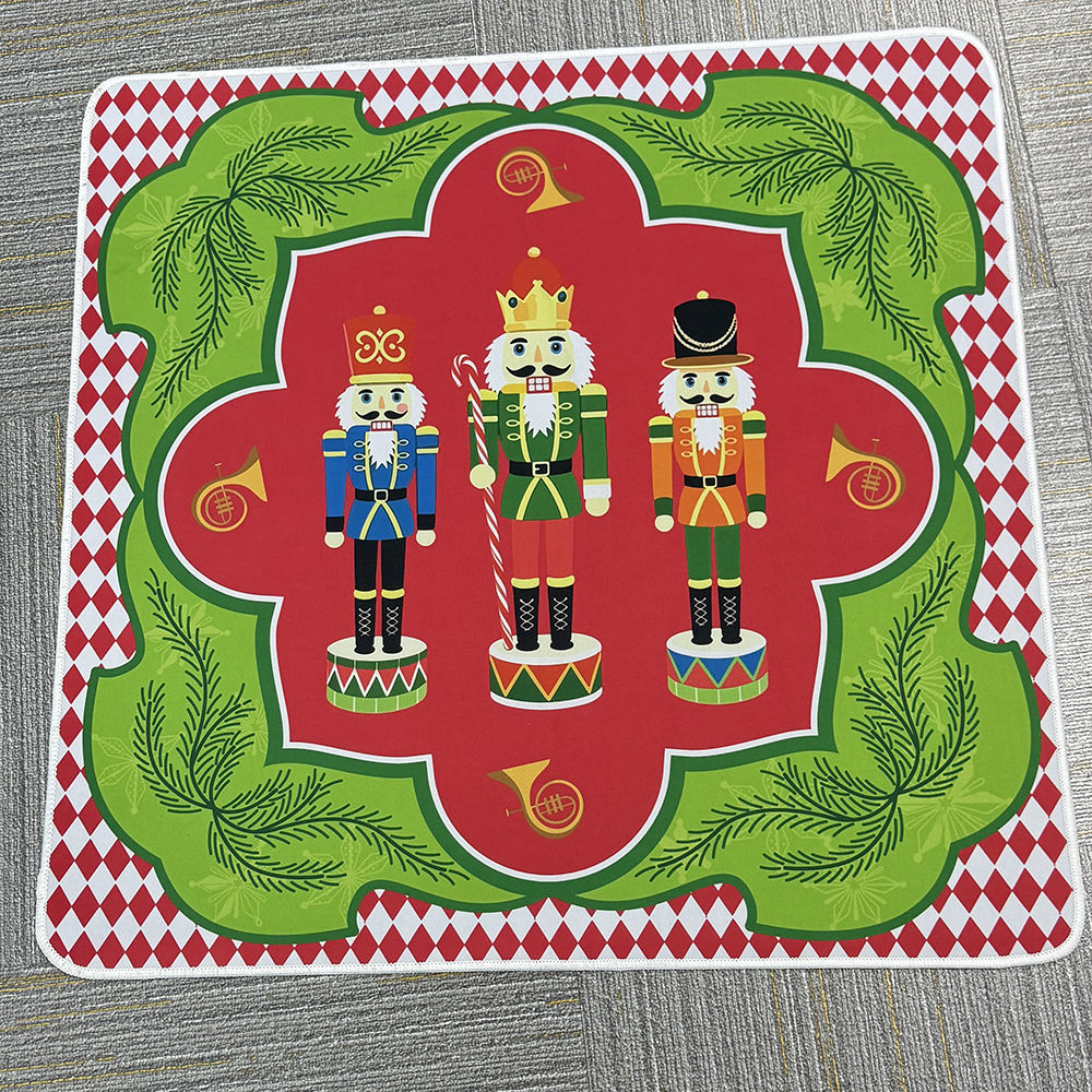 Retro Santa Christmas American Mahjong Mat