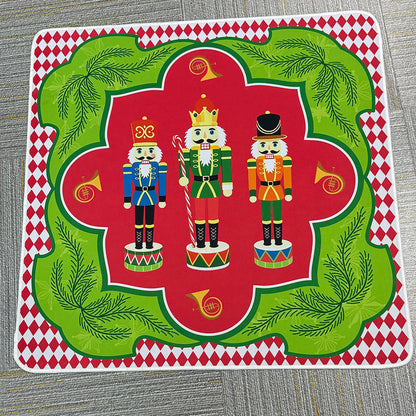 Retro Santa Christmas American Mahjong Mat