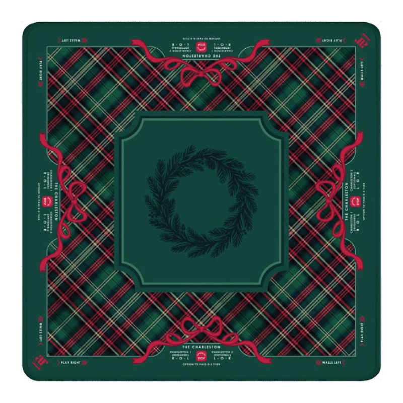 Retro Santa Christmas American Mahjong Mat