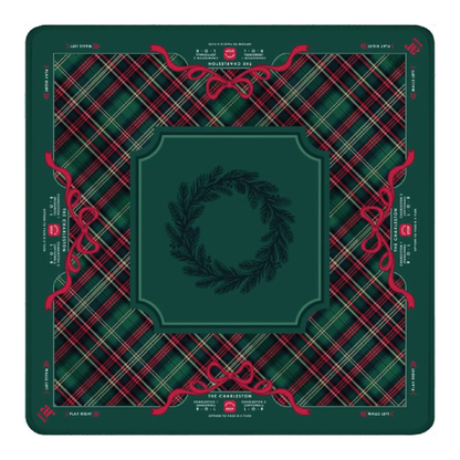 Retro Santa Christmas American Mahjong Mat