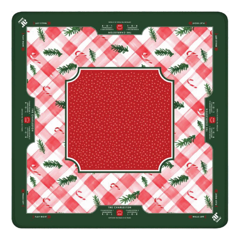Retro Santa Christmas American Mahjong Mat