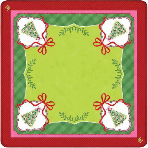 Retro Santa Christmas American Mahjong Mat