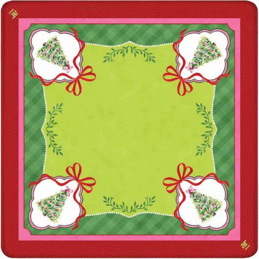 Retro Santa Christmas American Mahjong Mat