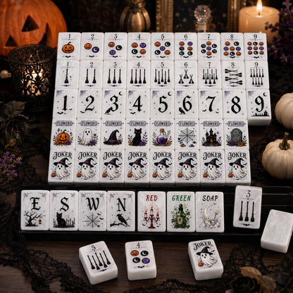 Luxury Halloween Spooky Mahjong Tiles
